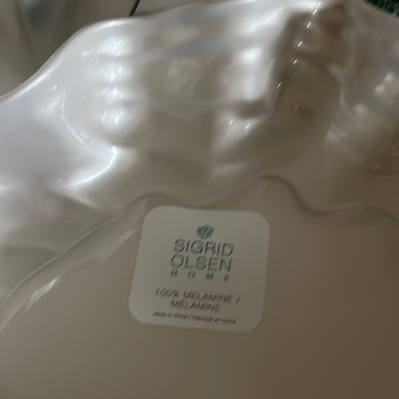 Sigrid Olsen Iridescent Oyster 🦪 Shell Serving Trays Melamine NEW! - Picture 11 of 11